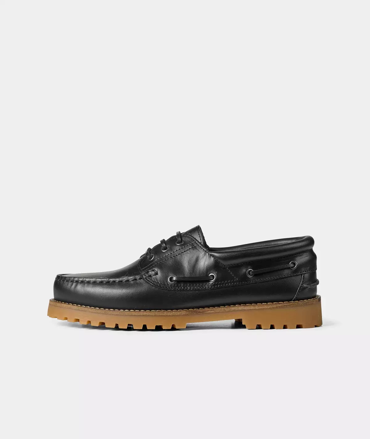 Garment Project Black Ollie Boat Schuhe Herren schwarz 